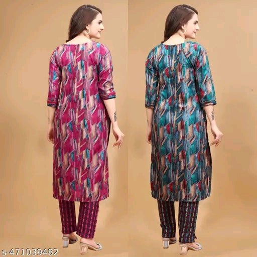 Printed Kurta set for women ( Pack of 2 )