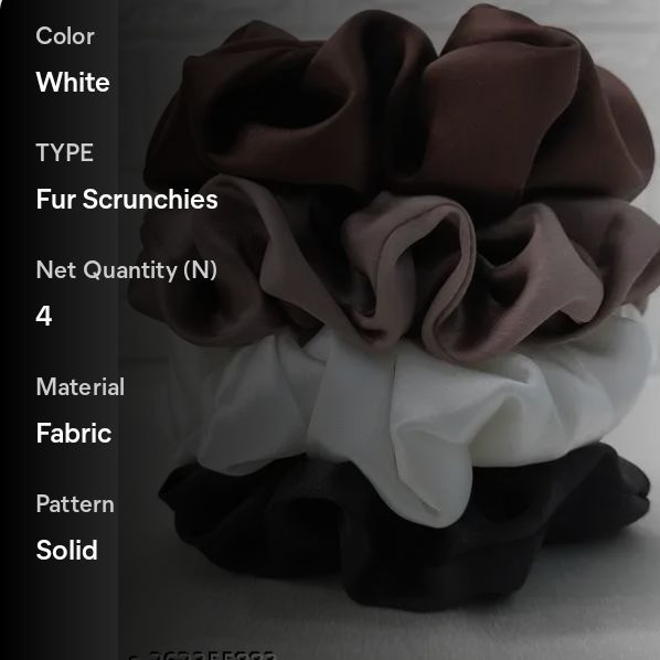 Satin Scrunchie & Hair-Clip Set