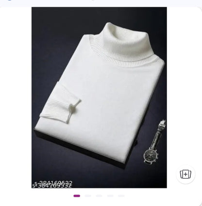 [MEN HIGH NECK  SWEATER PULLOVER FULL SLEEVES WINTER]