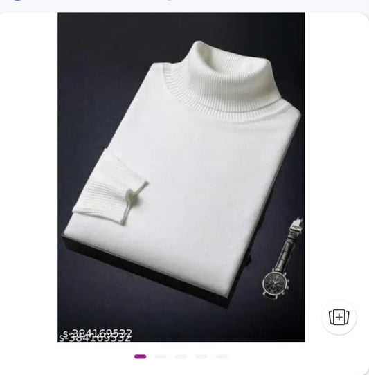 [MEN HIGH NECK  SWEATER PULLOVER FULL SLEEVES WINTER]