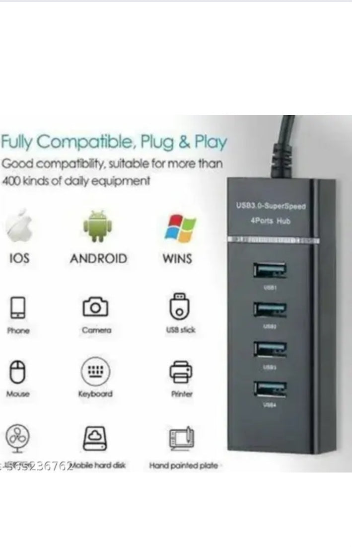 Mport 31 USB hub ( 4-in-1) multiport adapter with 1× USB 3.0 & 3× USB 2.....