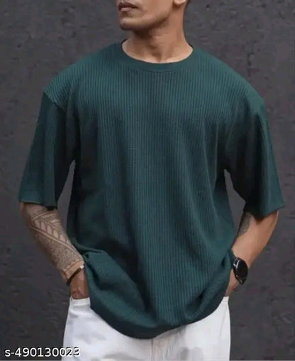 Mens Stripes Half Sleeve Tshirt