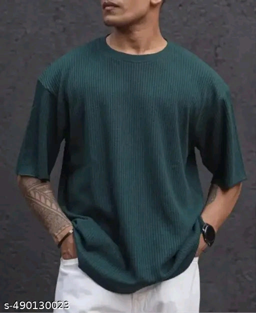 Mens Stripes Half Sleeve Tshirt