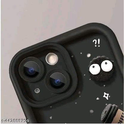 Back Cover for iPhone 14 - 3D Cute Silicon Case For iPhone 14 -Black