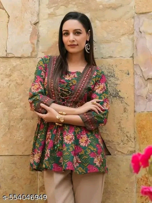 Printed top for women and tunics