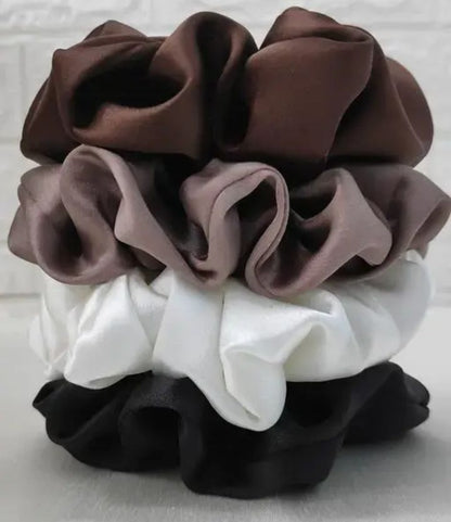 Satin Scrunchie & Hair-Clip Set