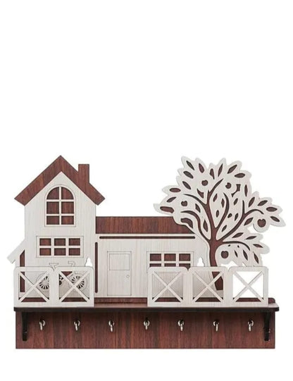 Premium wooden house key hanger holder with mobile