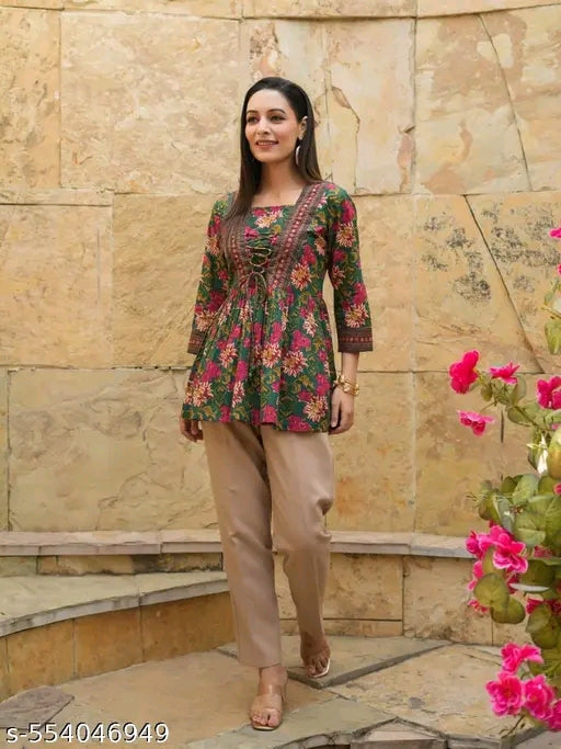 Printed top for women and tunics
