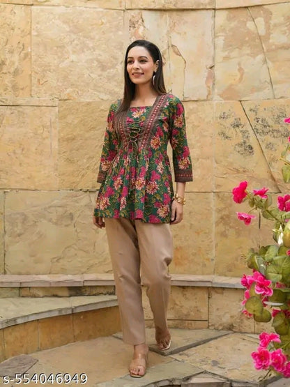 Printed top for women and tunics