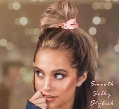 Satin Scrunchie & Hair-Clip Set