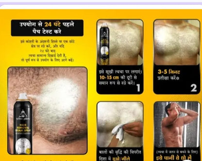 Hair removal spray for Men